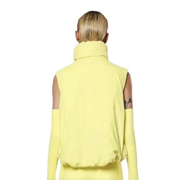 NWT RAINS Women's Loop W Vest Puffer in the color Straw Sz L - Picture 4 of 12
